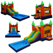 inflatable water slide combo toys